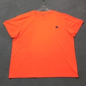Dickies Shirt Mens 3XL T-Shirt Neon Orange Safety Hunting High Visibility